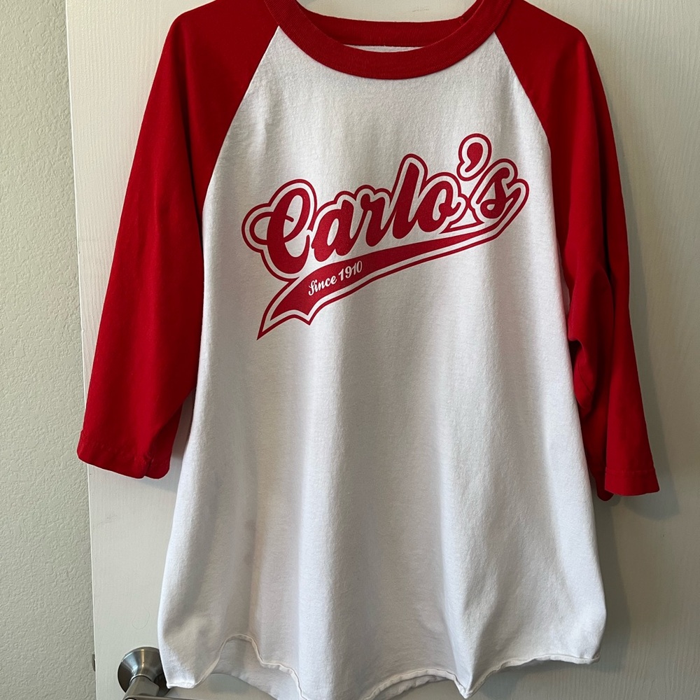 Red and White Kids Raglan Shirt - Picture 2 of 9